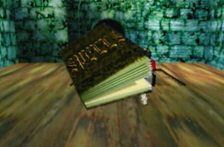 Knightmare Series 8 Team 2. A new spell animation as a book opens on-screen.