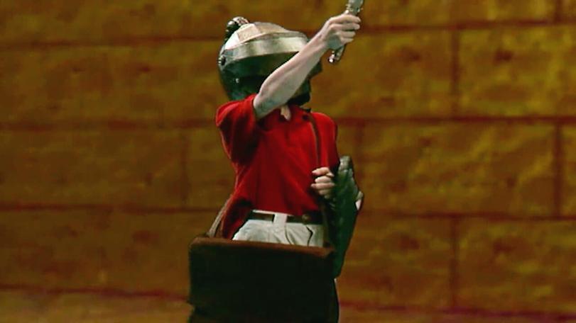 Knightmare Series 8 Team 2. Dungeoneer Daniel uses the new reach wand.