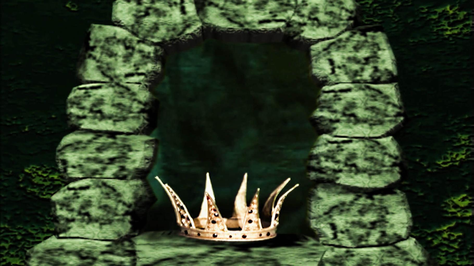 The Crown in the quest chamber in Marblehead during Knightmare Series 8 (1994).